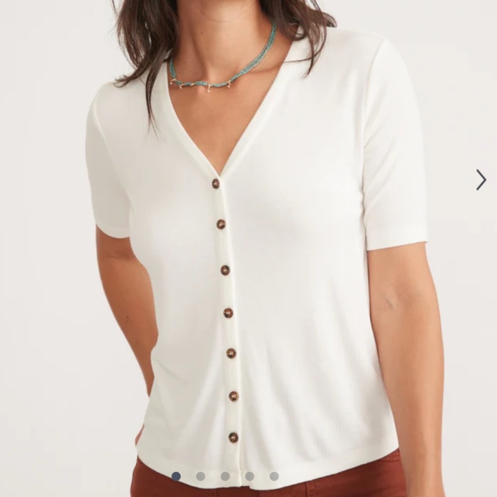 Lexi Rib Button Top